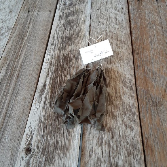 Handmade Fabric Earrings - Picture 5 of 7